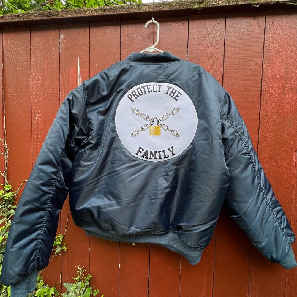 Rothco Flight Jacket customized with backpatch
